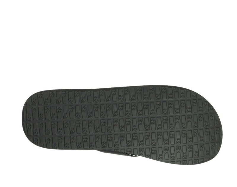 Women Sanuk Yoga Mat Flip Flops Black | XWI703962