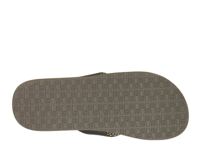 Women Sanuk Yoga Mat Flip Flops Brown | HPE604125