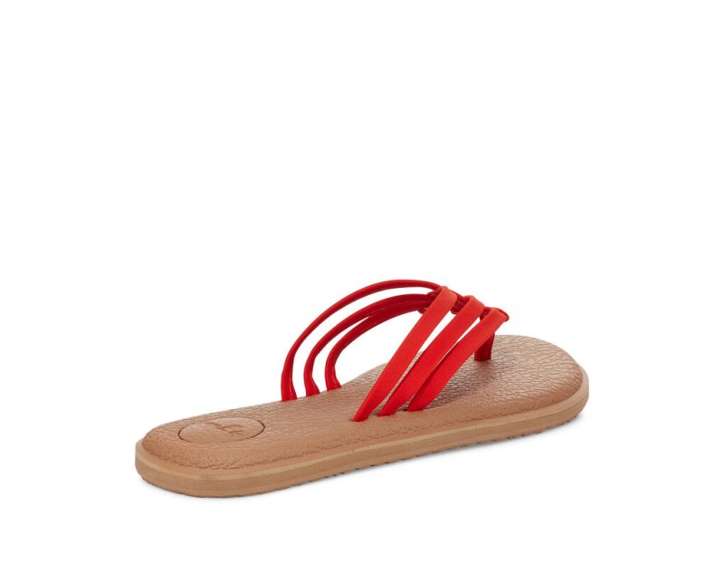 Women Sanuk Yoga Salty Sandals Pink | HZJ164730