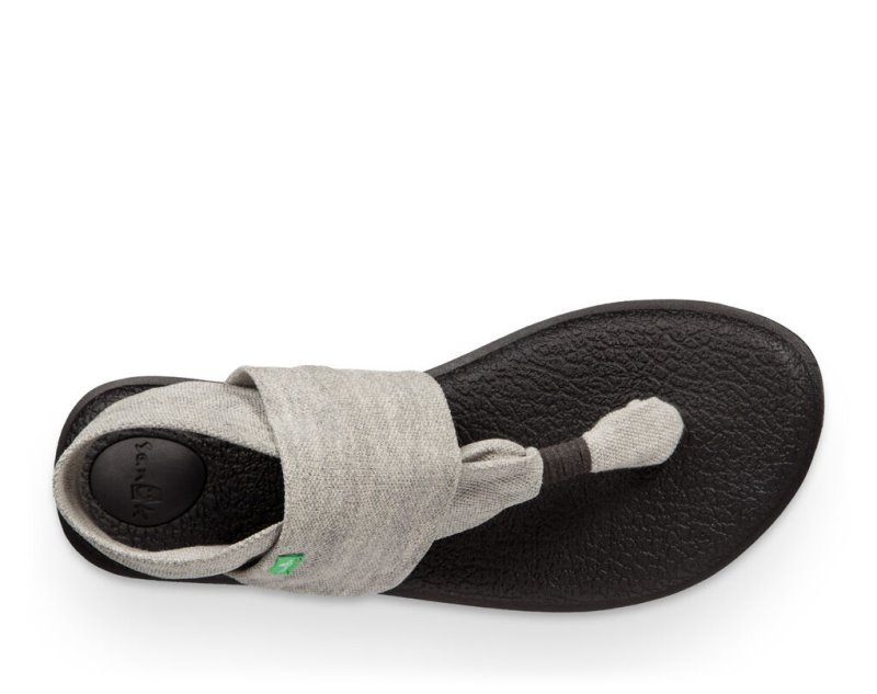 Women Sanuk Yoga Sling 2 Flip Flops Grey | IHB031786