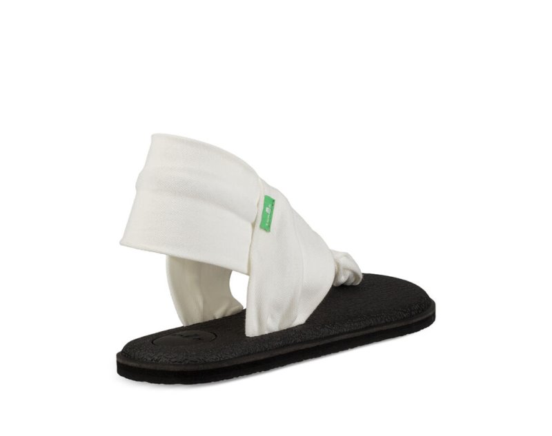 Women Sanuk Yoga Sling 2 Flip Flops White | LSB415683