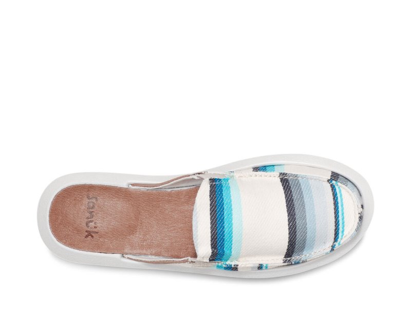 Women Sanuk You Got My Back Blanket Sustainable Slip On Sidewalk Surfers Blue | CMZ435079