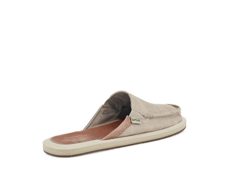 Women Sanuk You Got My Back Hemp Sidewalk Surfers Beige | FOR209435