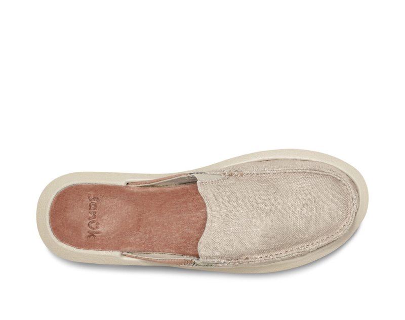 Women Sanuk You Got My Back Hemp Sidewalk Surfers Beige | FOR209435