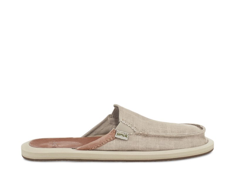 Women Sanuk You Got My Back Hemp Sidewalk Surfers Beige | FOR209435